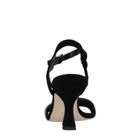 Sandali in camoscio e strass 