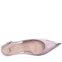 Décolléte slingback in pelle 