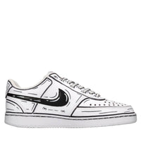Sneakers in ecopelle e tessuto 