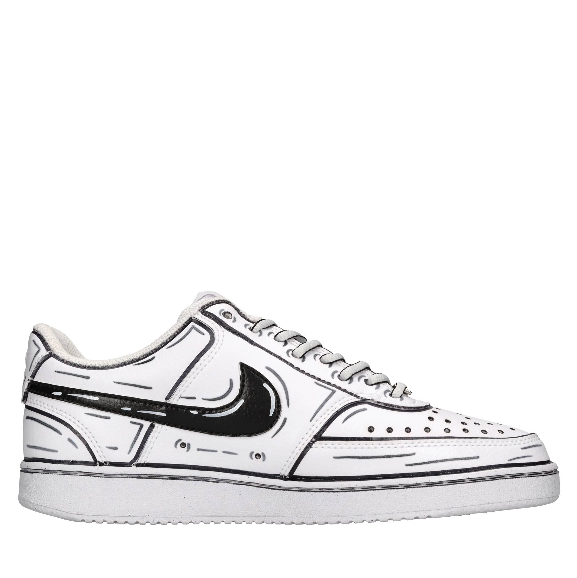 Sneakers in ecopelle e tessuto 