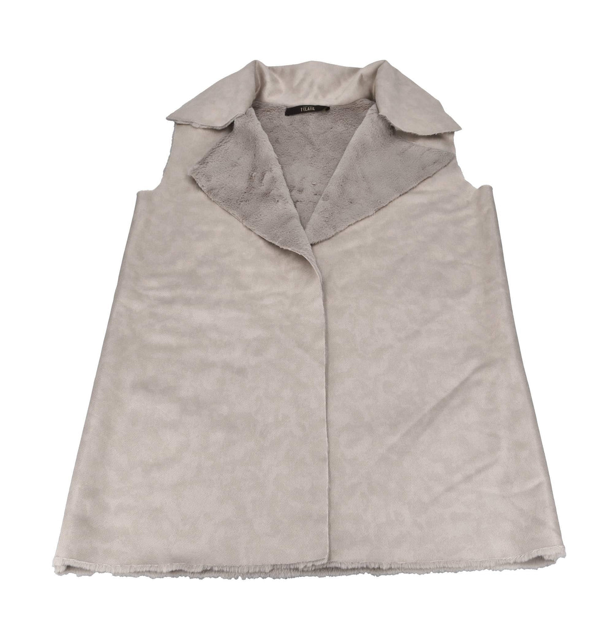 Gilet in tessuto eco-pelliccia 