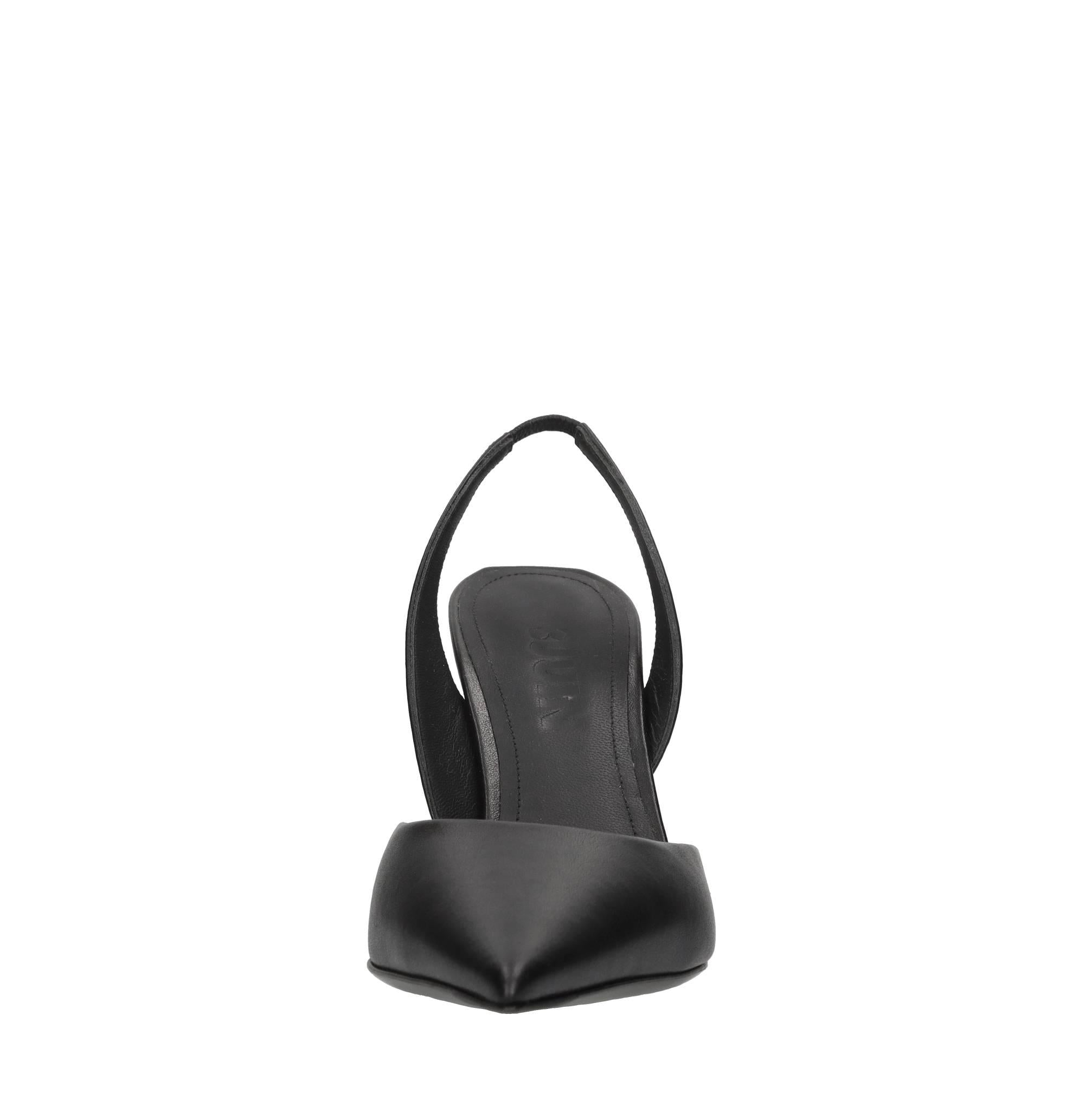Décolléte slingback in pelle 