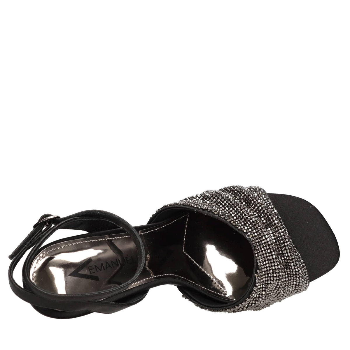 Sandali in raso e strass 