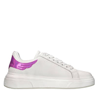 Sneakers in pelle e strass 