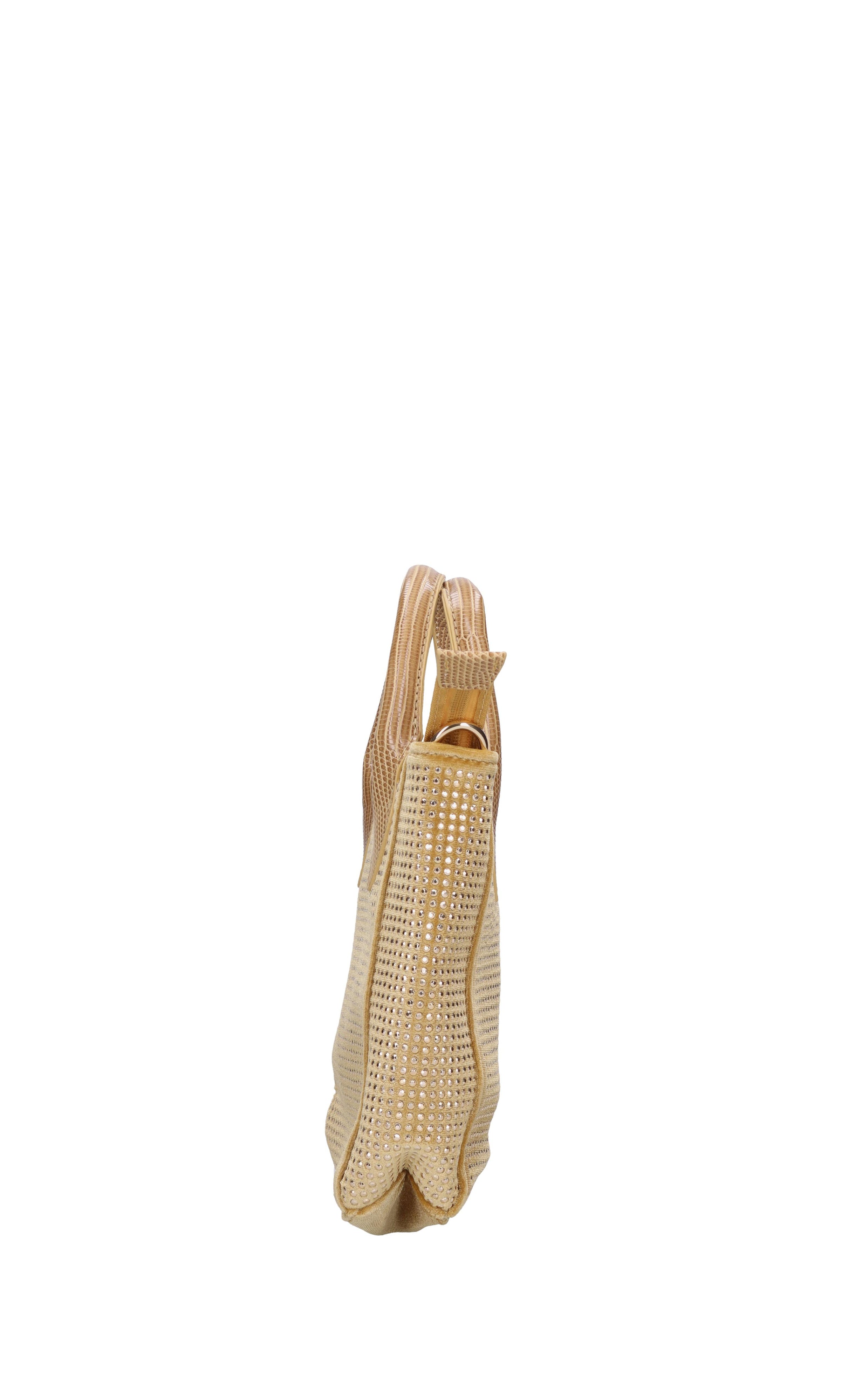 Borsa in Tessuto e Strass 