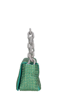 Borsa mini My Dream in raso e strass 