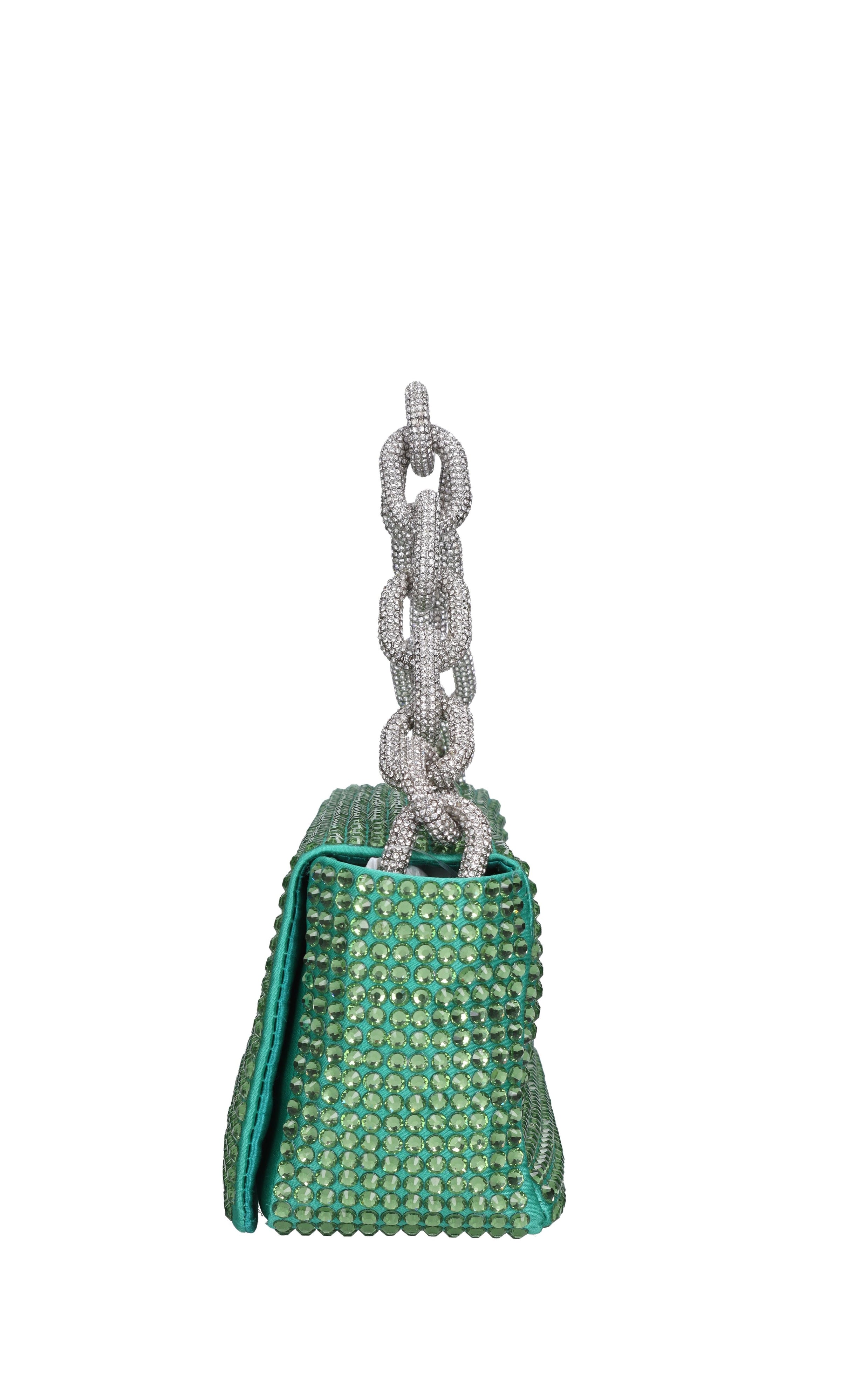 Borsa mini My Dream in raso e strass 
