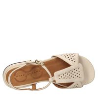 Sandali flat in pelle 
