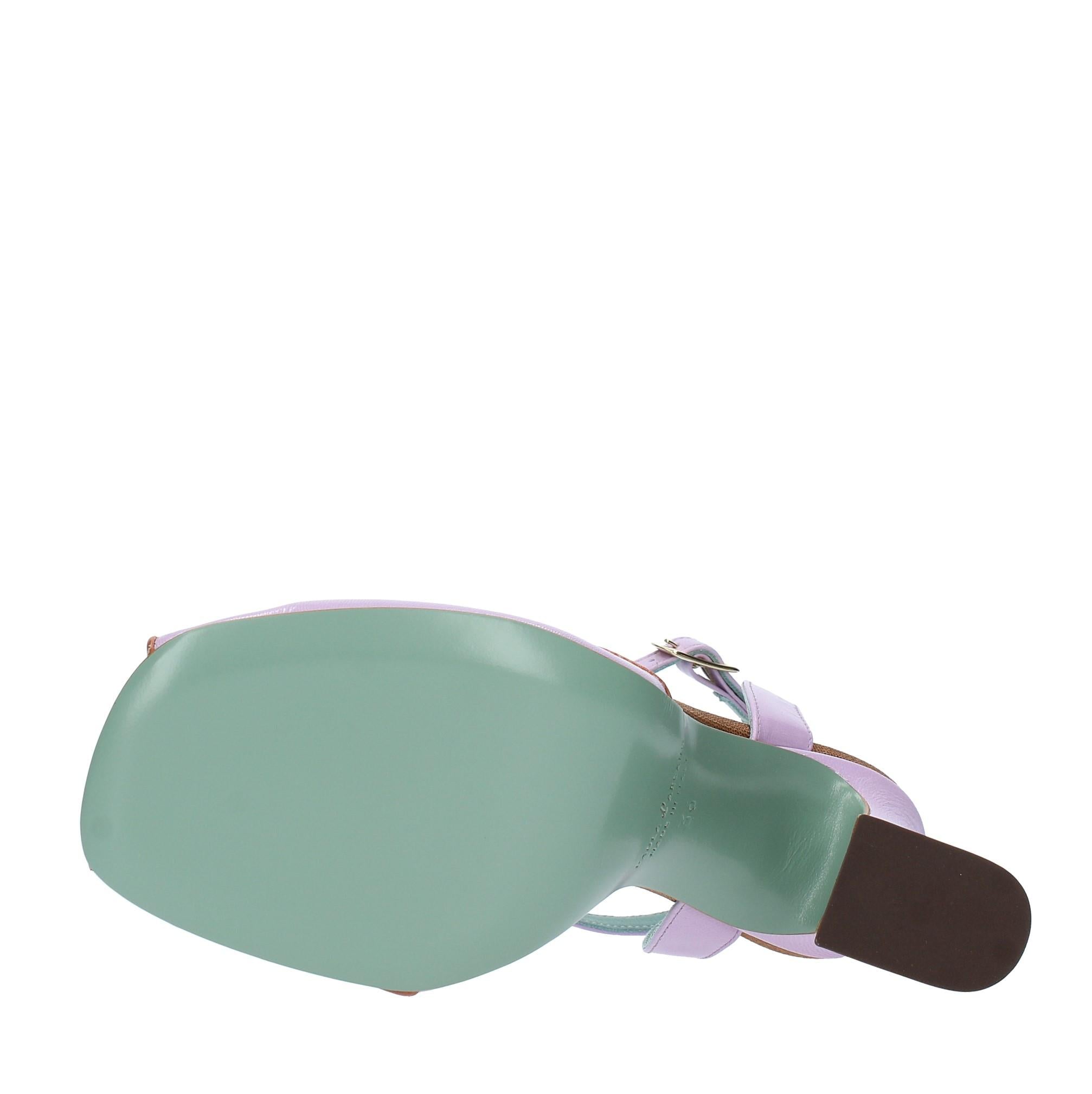 Sandali modello GLOSS in pelle 