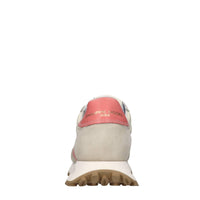 Sneakers in pelle e tessuto 