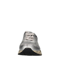 Sneakers in pelle, ecopelle e tessuto 