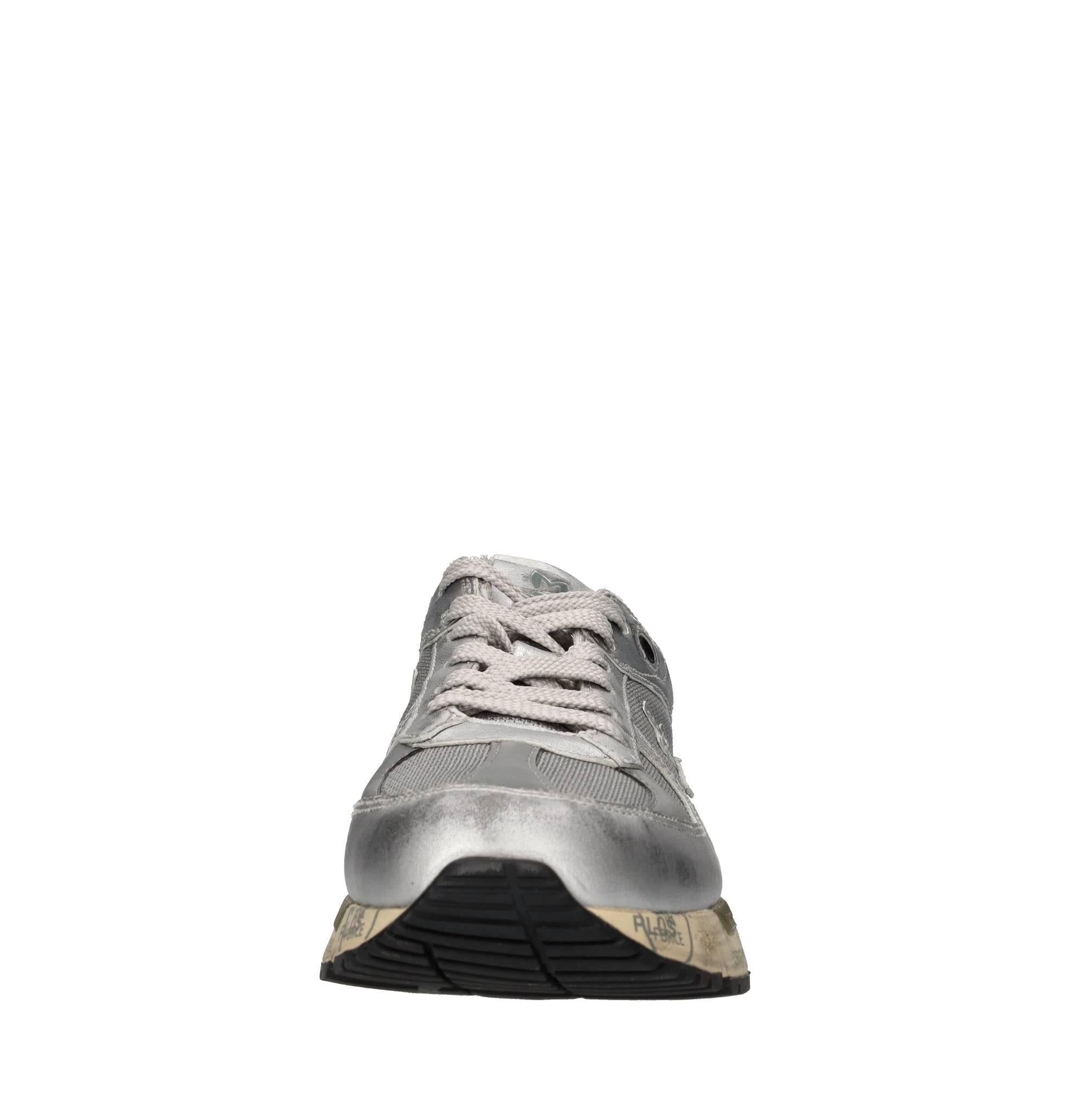 Sneakers in pelle, ecopelle e tessuto 