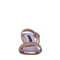 Sandali in raso e strass 