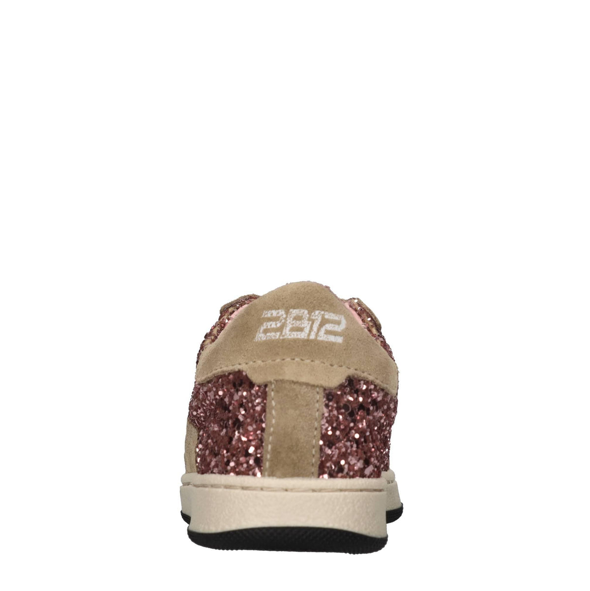 Sneakers in camoscio e glitter 