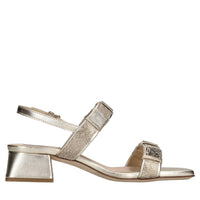 Sandali in pelle e strass 