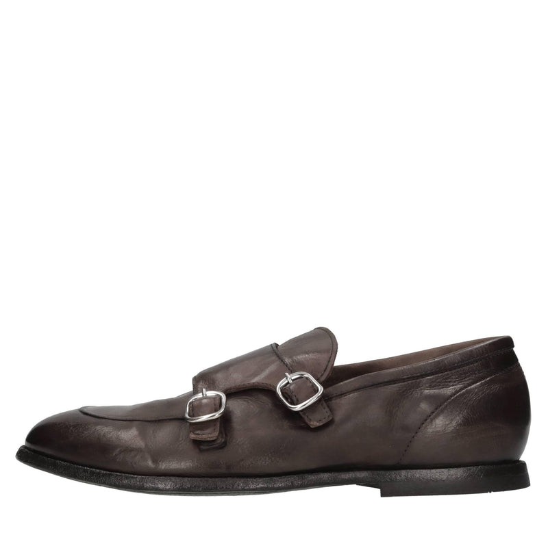 Mocassini doppia fibbia in pelle 