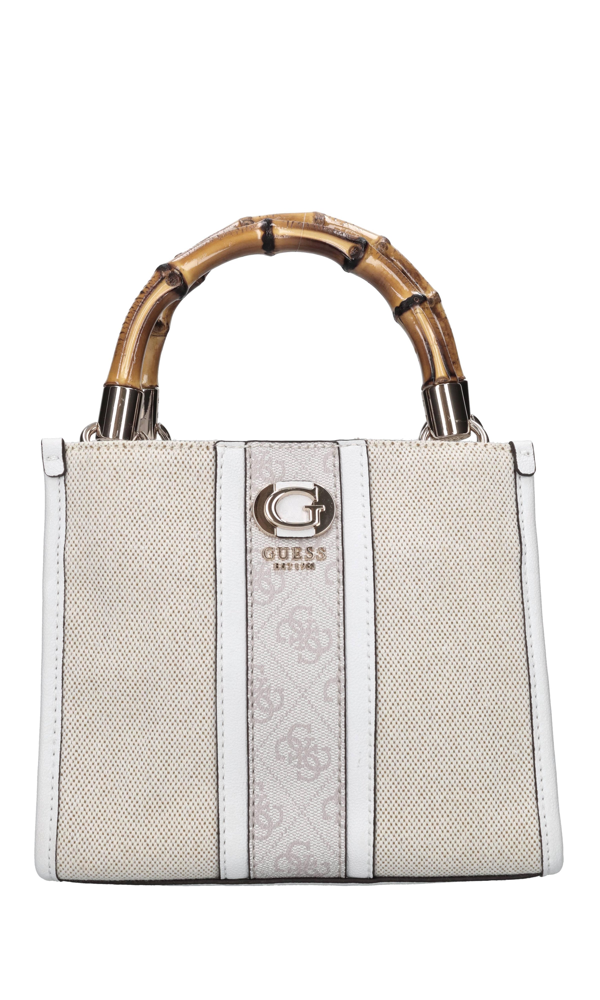 Borsa Kerima in ecopelle e tessuto 
