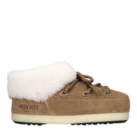 Mules in camoscio e pelliccia 