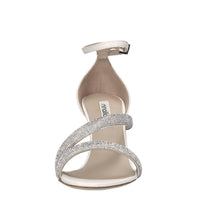 Sandali in pelle e microstrass 