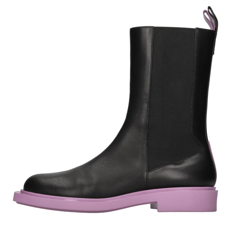 Stivaletti Vera 020 in pelle e tessuto 