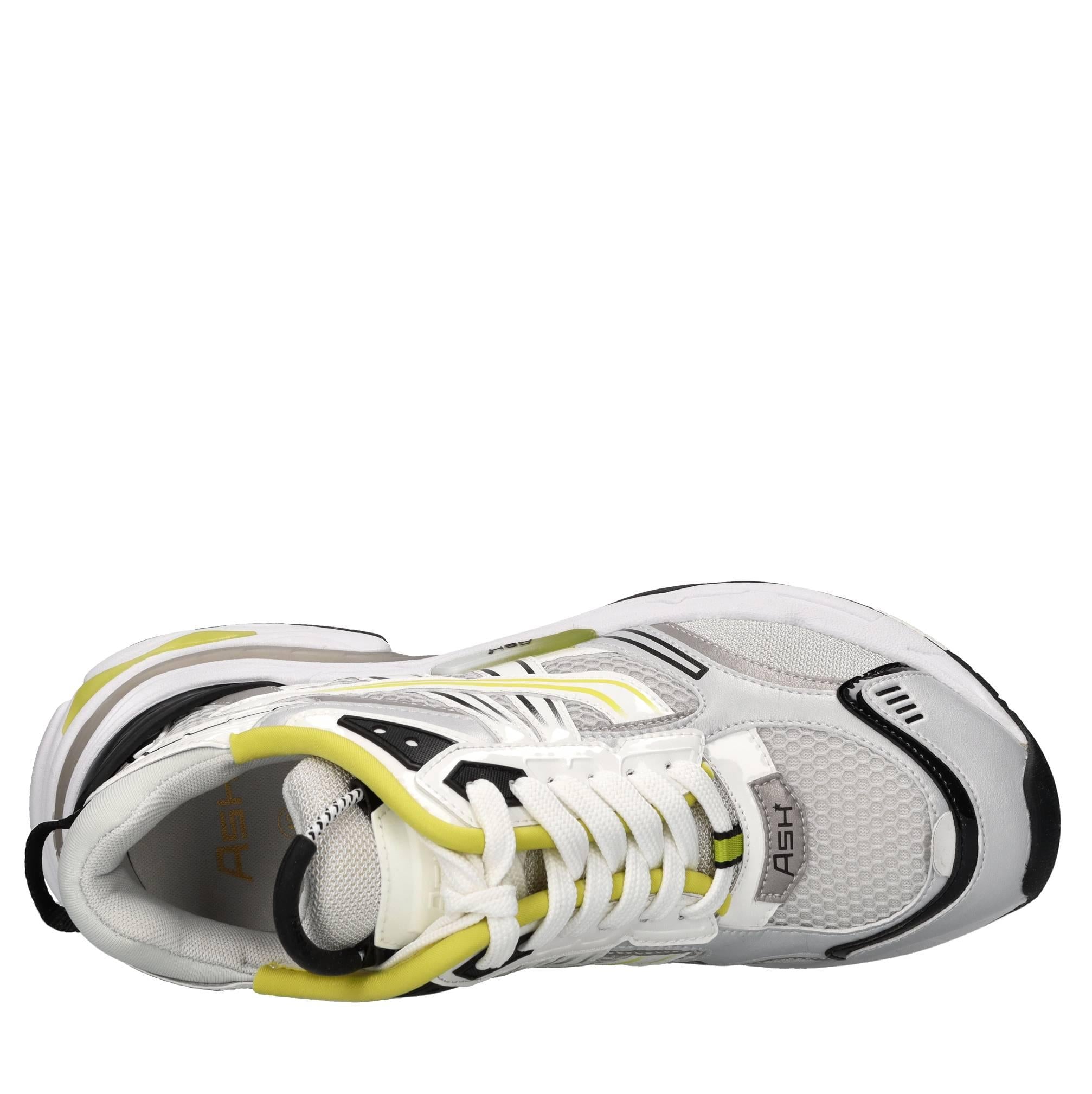 Sneakers in ecopelle e tessuto 