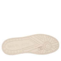 Sneakers in pelle e tessuto 