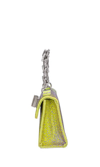 Borsa mini Sophie in raso e strass 