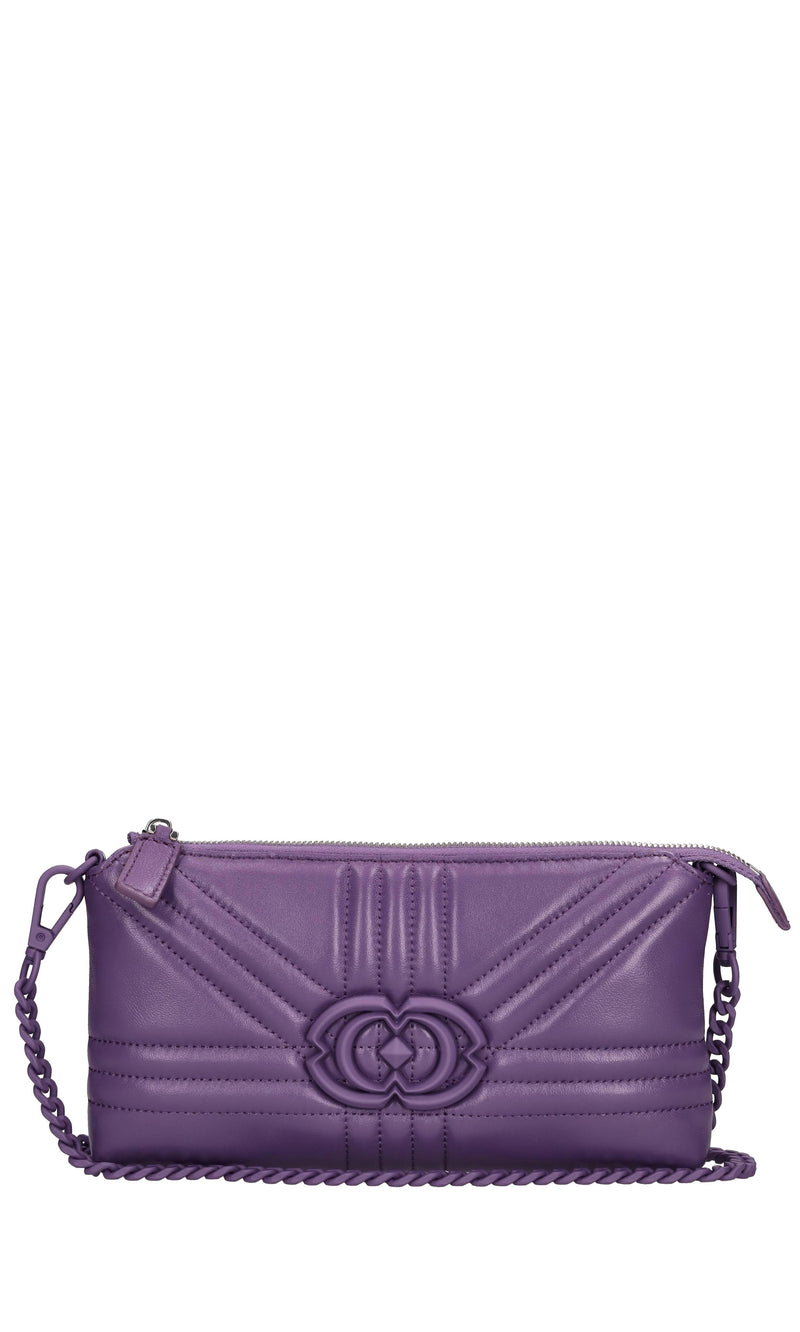 Borsa Grate Double in pelle 