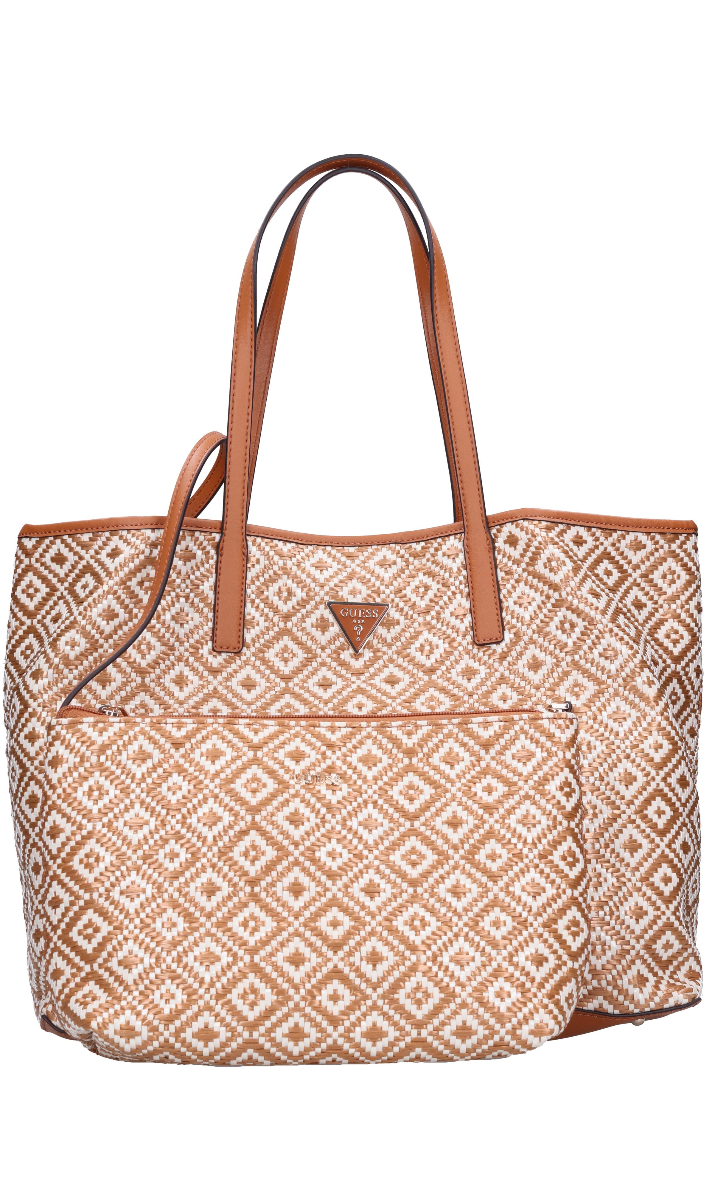Borsa in ecopelle e rafia 