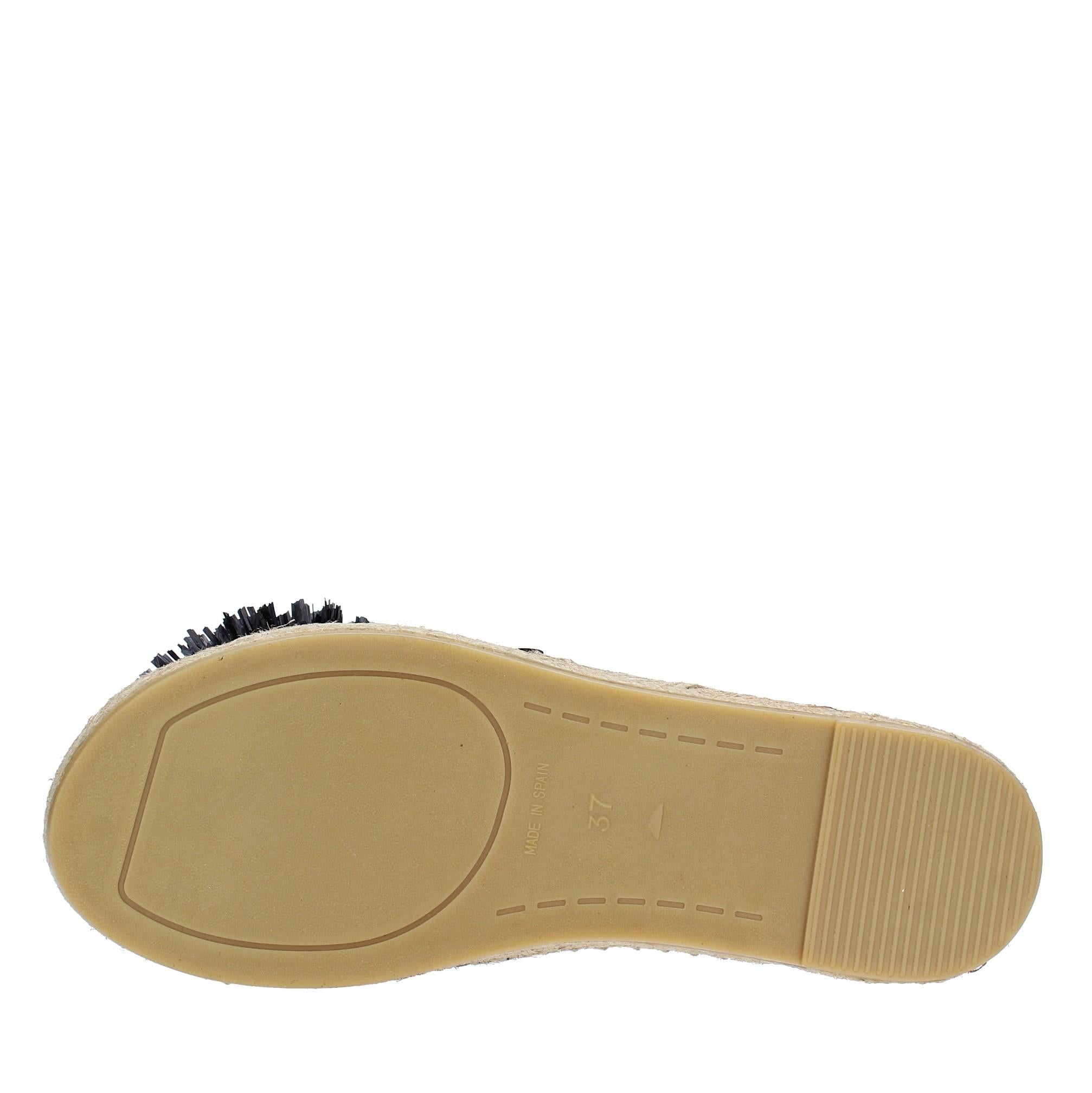 Mules modello FUJI in pelle e rafia 