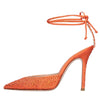 GEDEBE Décolleté slingback Julia in raso e strass