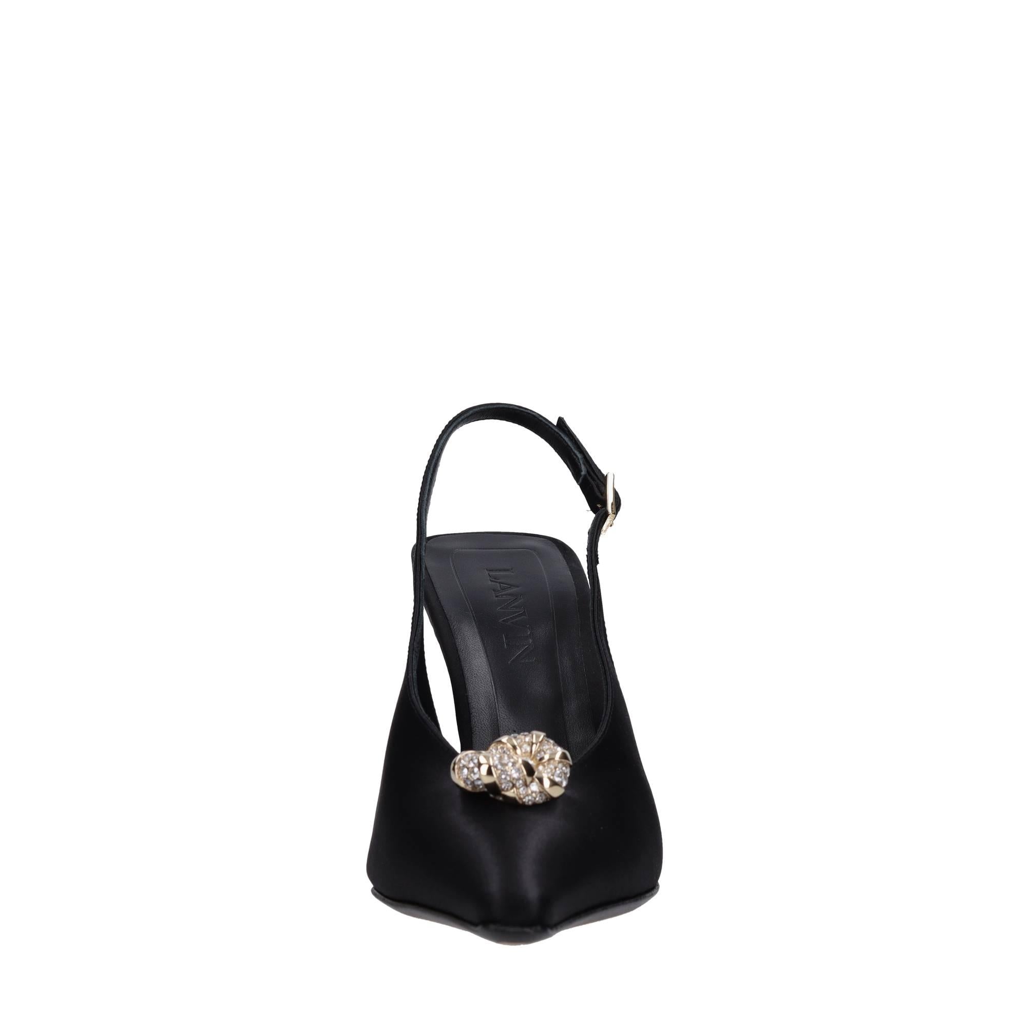 Décolleté slingback in raso 
