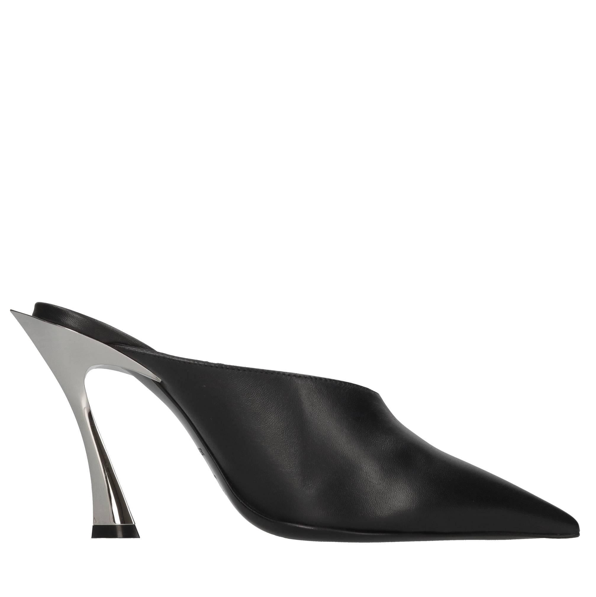 Mules in pelle 