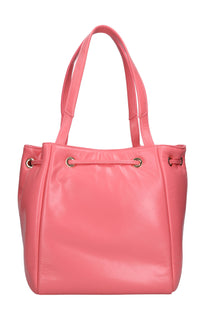 Borsa Giant Logo in pelle 