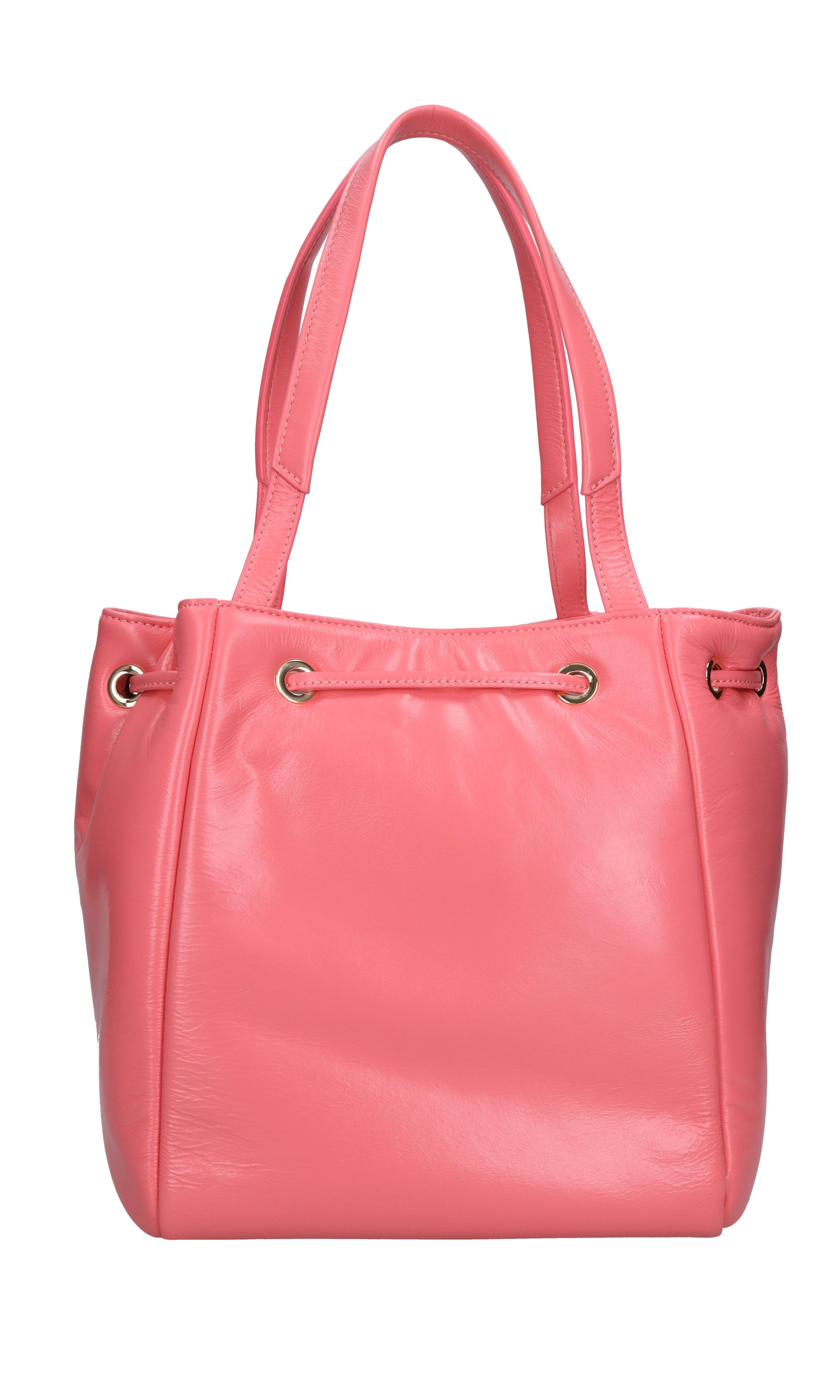 Borsa Giant Logo in pelle 