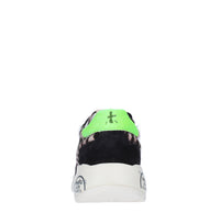 Sneakers in camoscio cavallino e tessuto 