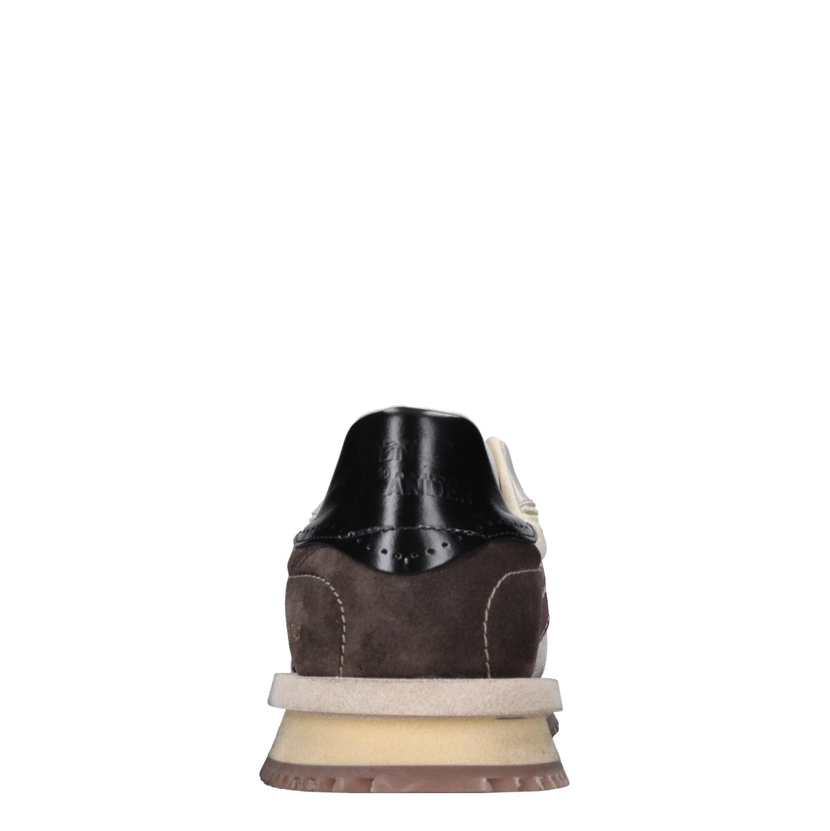 Sneakers in pelle e tessuto 