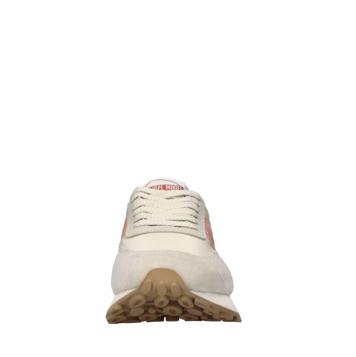 Sneakers in pelle e tessuto 