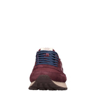 Sneakers in camoscio e tessuto 