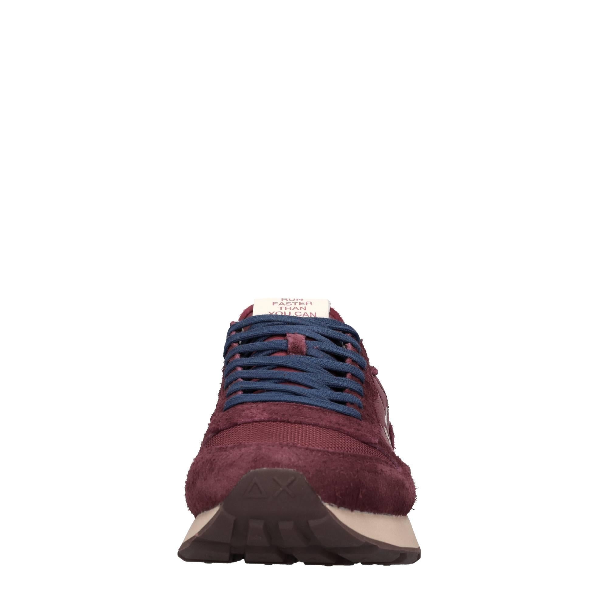 Sneakers in camoscio e tessuto 