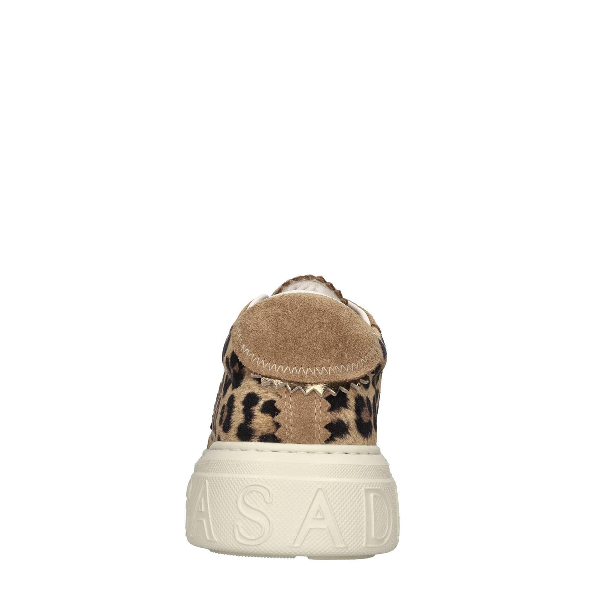 Sneakers in pelle scamosciata con una stampa effetto leopardo 