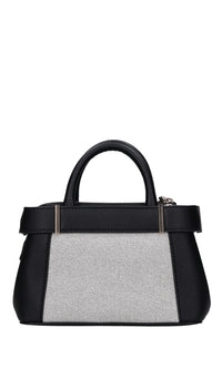 Borsa in tessuto ed ecopelle 