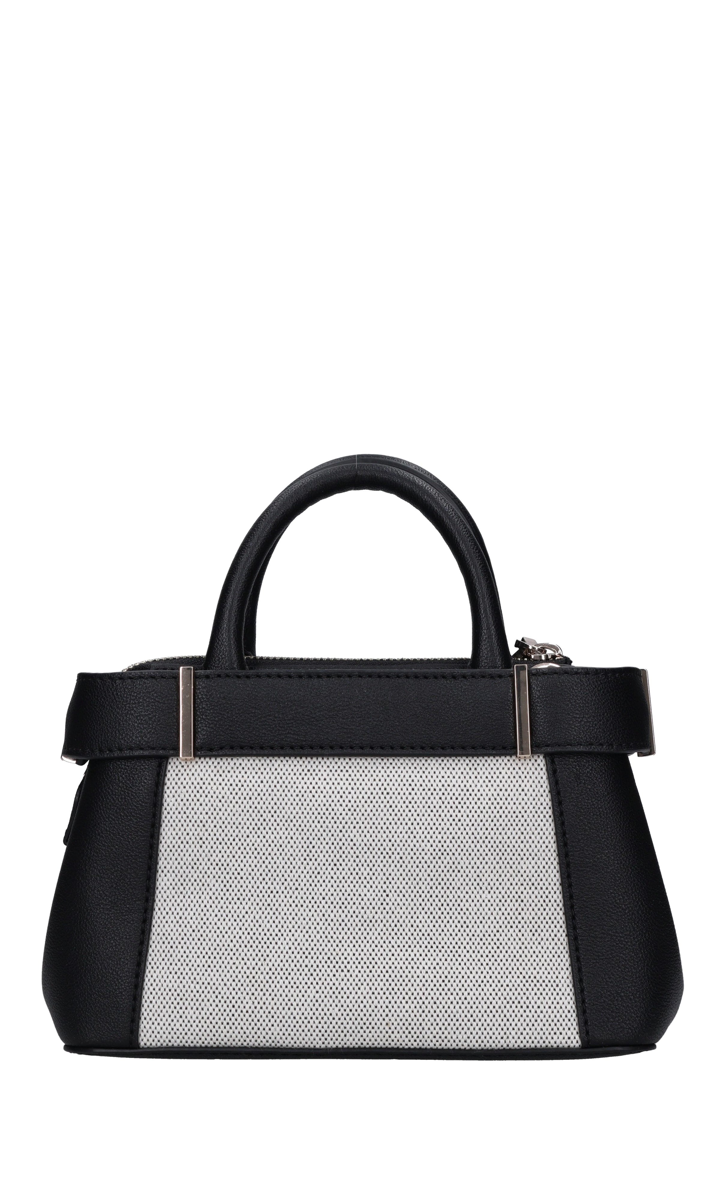 Borsa in tessuto ed ecopelle 