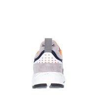 Sneakers in camoscio pelle e tessuto 