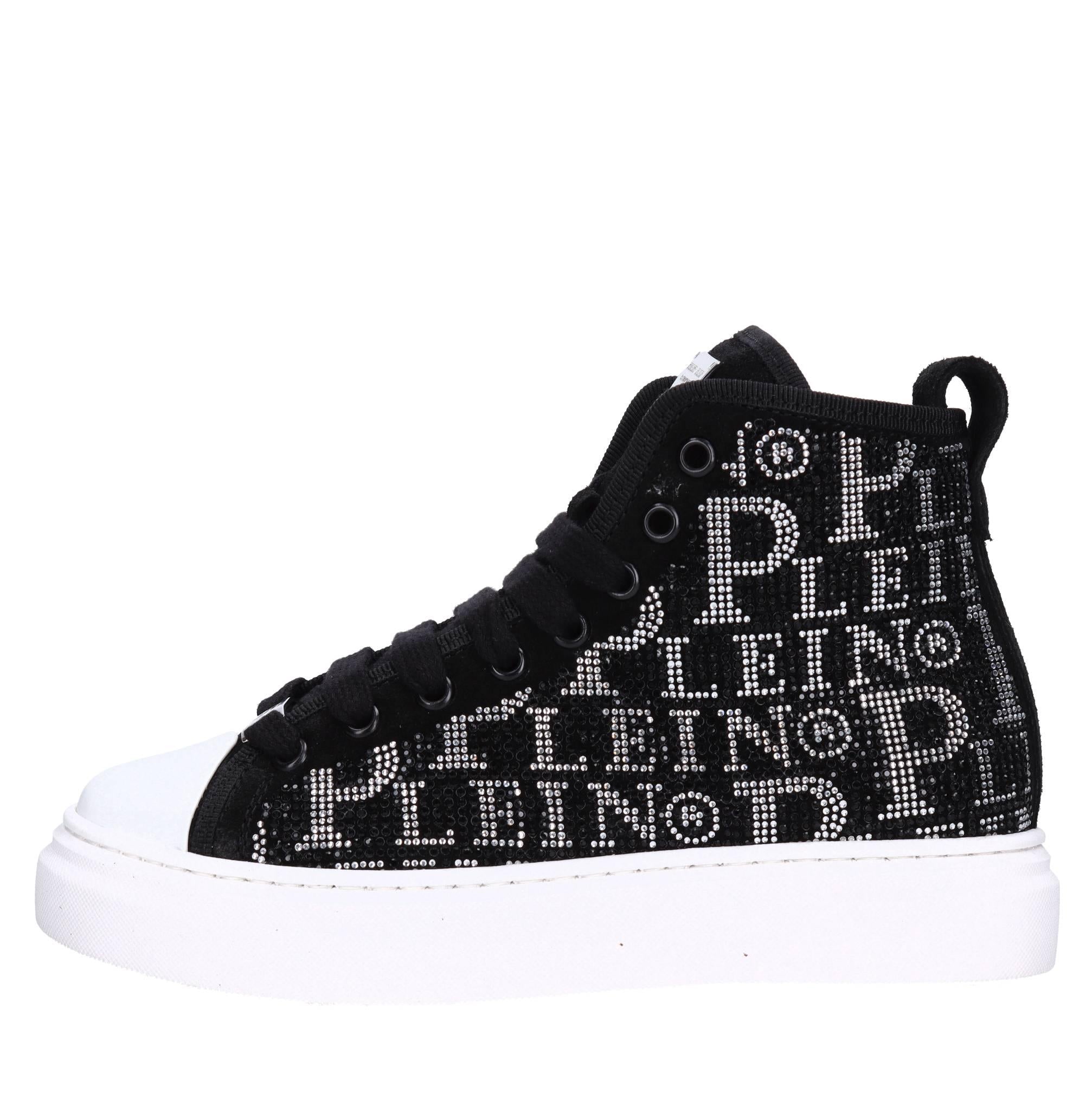 Sneakers in camoscio e strass 