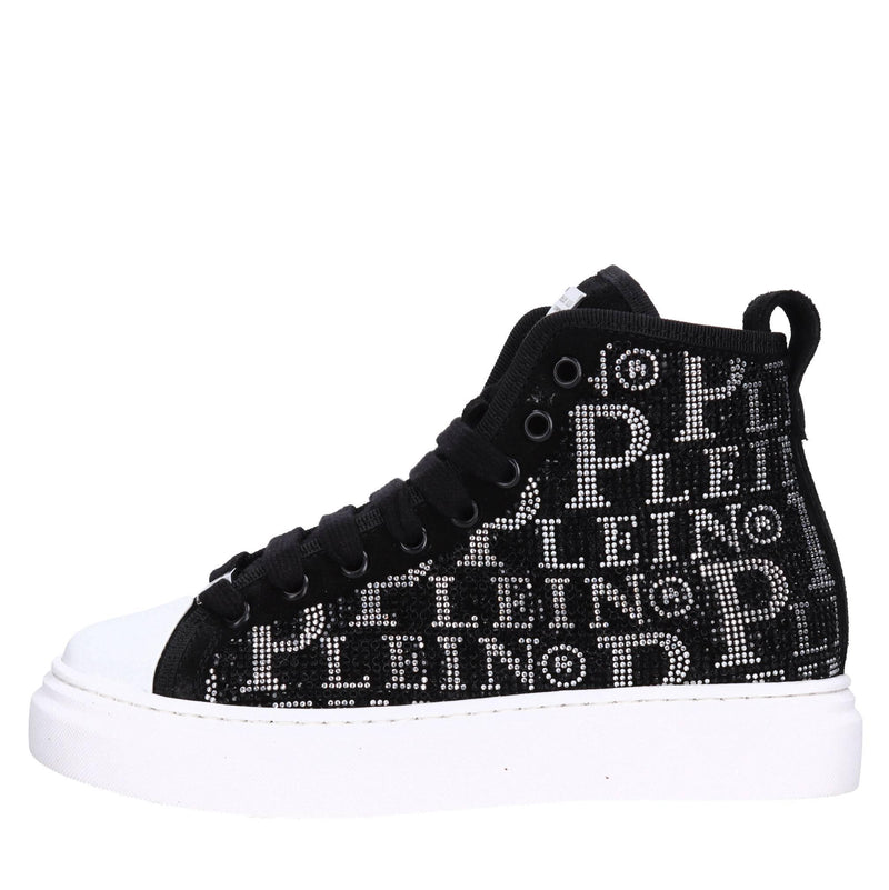 Sneakers in camoscio e strass 