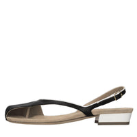 Sandali flat in pelle 