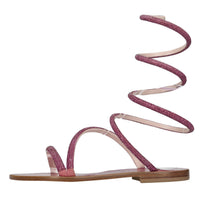 Sandali flat in pelle 