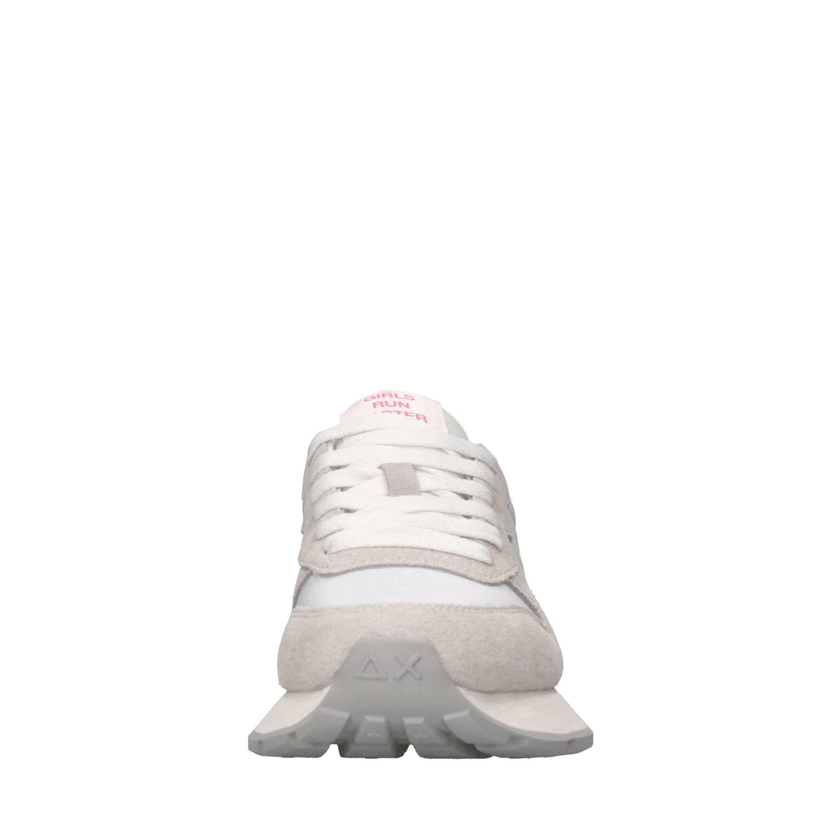 Sneakers in pelle ecopelle e tessuto 