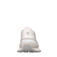 Sneakers in pelle ecopelle e tessuto 